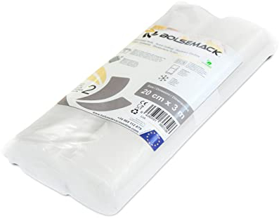 2 Vakuumier-rollen (20 cm x 3 meter) für alle Arten von Haushaltsverpackern, FoodSaver, Silvercrest, Lacor, Caso, Tre Spade, etc.