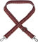 EAZY CASE - Verstellbarer Taschengurt, Ersatz Gurt für Handtaschen, Schulterriemen für Umhängetaschen, dünner Riemen für Taschen und Tragetaschen, DIY Taschenband, Zig Zag - Rot Braun Metal Silber