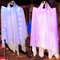 JOFONY Halloween Hängende Geister, 2 Stück Fliegende Geister,Weiß Geister Deko mit Lichtern,Halloween hängende Dekorationen für Halloween Themenpartys,Garten hängende Dekorationen