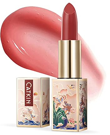 CATKIN Lippenbalsam Natürliche getönte Lippenpflege Classic mit Vitamin E, Spendet Feuchtigkeit für trockene Lippen Lippenpflegestift 3.3g