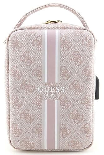 GUESS PU 4G Printed Stripes Travel Bag Pink - GUHBP4RPSP