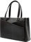 Leder Laptop Tote Tasche für Frauen - Mode Schulter Geldbörse Business Damen Arbeitstaschen, Segra Laptoptasche, Schwarz
