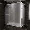 ShCuShan Duschkabine in L-Form 70 x 120 x 137 cm, 4 Paneele, faltbar, Badewannenwand, transparentes Glas für Badewanne, geeignet für Badewanne, Duschwand
