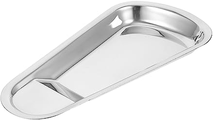 VINTORKY Serving Spoons Soup Ladle Stainless Steel Clip Storage Tray Buffet Plate Multifunction Plate Tableware Storage