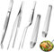 5 Piezas Pinzas de Cocina, Juego de Pinzas de Cocina, Juego de Pinzas de Espina de Pescado, Pinzas de Cocina de Acero Inoxidable, para Decorar Alimentos