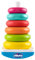Chicco Baby-Stapelring & Ringpyramide, Steckturm, Spiel mit schwingendem Unterteil und 6 stapelbaren Ringen, Kinderspielzeug, Babyspielzeug, kleine Geschenke für Kinder, Stapelturm, 9-36 Monate