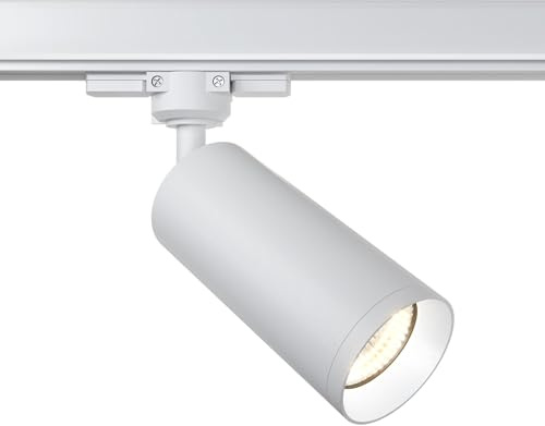 Maytoni Moderne Strahler für dreiphasiges Stromschienensystem Trinity Focus 1x GU10 excl. Weiß aus Aluminum Energieeffizient 10W für Küche, Schlafzimmer, Wohnzimmer, Esszimmer, Lobby