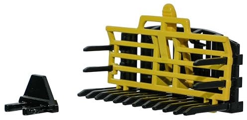 Britains Frontlader Heugabel – Druckgegossenes Traktor Frontlader Heugabelbauteil Bauernhof-Spielzeug im Maßstab 1:32 – Modelle von Traktorzubehör zum Sammeln für Kinder ab 3 Jahren