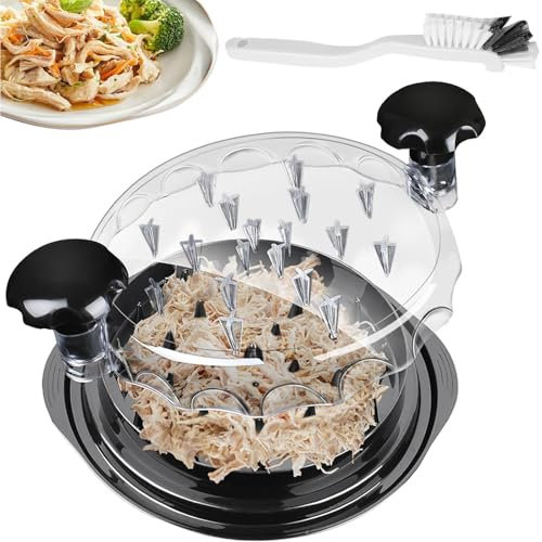 Hackfleisch Zerkleinerer Chicken Shredder Hühnerhäcksler 25cm Geeignet Mit Bürste für Schweinefleisch, Rindfleisch, Hühnchen, Gemüse