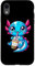 Hülle für iPhone XR Bobalotl Kawaii Axolotl Drinking Boba Tea Cute Anime