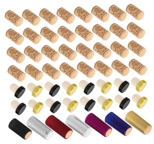 OKUMEYR Corcho para Botellas De Tapón De Repuesto para Bodegas y Uso Doméstico Sellador Ecológico Tapones De Madera Blanda y Plástico y Funcionalidad