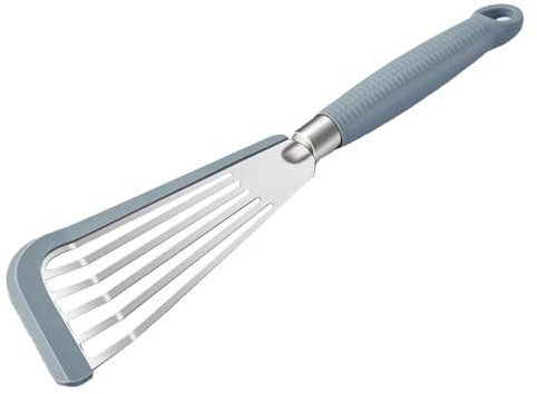 Slotted Fish Turner - Slotted Fish Turner, Slotted Spoon | Heat Resistant Fish Spatula for Easy Oil Filtering, Fry Turner for Cooking Fish Eggs Meat Barbecue Steak, Pork Chops Burgers