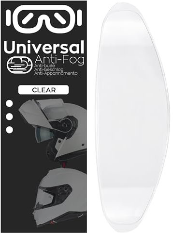 Pinlock Universal - Antivaho Casco Moto - Lamina Antivaho Adhesivo para Pantalla - Visera Pelicula Antivaho para Casco Jet, Integral y Modular