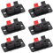sourcing map 2 Way Spring Speaker Terminal Clip Push Release Connector Audio Cable Terminals Strip Block WP2-204 12Pcs
