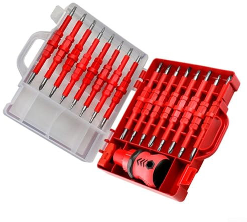 Multi Head Magnetic Ratchet Screwdriver Set With 16 Interchangeable Attachments