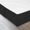 Cache-sommier élastique 100 % microfibre classique brossé doux pour cadre de lit et canapé Noir 90 x 200 + 35 cm