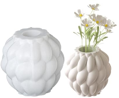 Moderne Silikon-Vase, Basteln, rotierende Regentropfen-Form, Mehrzweck-Epoxidharz für Zuhause, dekorativ, wiederverwendbar, Epoxidharz-Vase