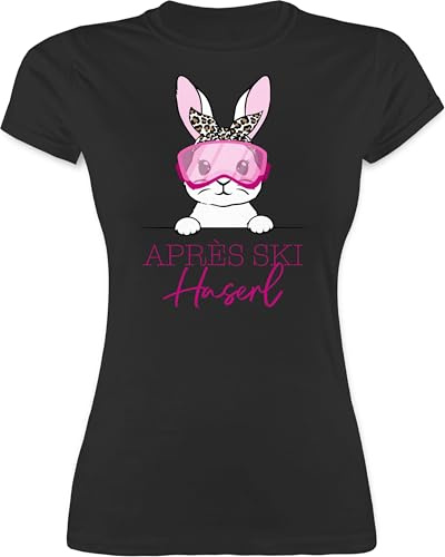 Shirtracer - Shirt Damen - Skiurlaub - Apres Ski Haserl I Mottoparty Apreski Party Outfit Skihaserl lustig I Hüttengaudi I Snowboard Geschenke Apreski Geschenkideen Snowboard