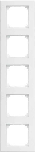 Merten 486560 M-PLAN-Rahmen, 5fach, aluminium
