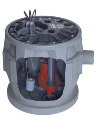 Liberty Pumps P382LE41 4/10-Horse Power 24 by 24-Inch Pro380 Series Simplex Sewage System