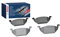 Bosch BP175 - Brake Pads Car Front Axle - Bosch Quality - Reduced Noise and Dust - ECE-R90 Certified - Copper-Free - 1 Set of 4 Pads