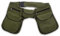 Kunst und Magie Doppel Bauchtasche Sidebag Gürteltasche Festivaltasche Hippie Goa, Farbe:Army Green/Schwarz