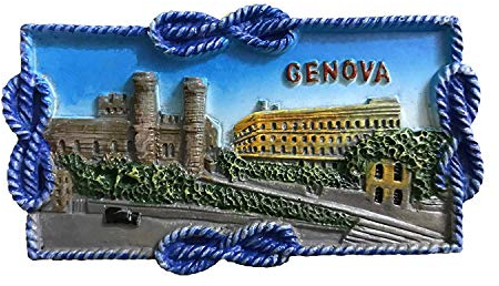 Genova Italien 3D-Kühlschrankmagnet Reiseaufkleber Souvenir, Haus & Küche Dekoration Kühlschrankmagnet