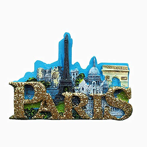 3D-Kühlschrankmagnet, Motiv: Paris Frankreich