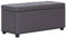 vidaXL Ottoman mit Stauraum Sitzhocker Sitzwürfel Sitzbank Aufbewahrungsbox Hocker Truhenbank Sitztruhe Truhe Sitzbox 87,5cm Grau Kunstleder