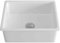 Enbol 24 Undermount Kitchen Sink - 24x18 inch Undermount White Porcelain Kitchen Sink Single Bowl with Strainer PU2318