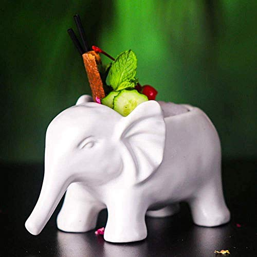 Tasse Tiki en céramique - 520 ml - Pour cocktails et fêtes - Excellente idée de cadeau pour la maison ou un bar