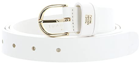 Hilfiger Flag Damen TH Timeless 2.5 Curve Gürtel, White, 135, Weiß