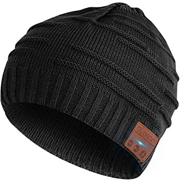 blueear Bluetooth Beanie Hat Bluetooh 5.2 Headphone Wireless Winter Knit Hats with Stereo Speaker and MIC,Gifts for Birthday,Christmas,Thanksgiving Day