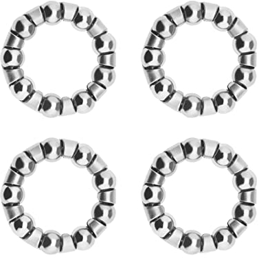 SING F LTD Fahrrad-Kugellager, 6,35 mm x 9 Kugeln, Halter, Kurbel, Tretlager, Ersatzteile, Reparaturzubehör für Radfahren, MTB, Rennrad, 4 Stück