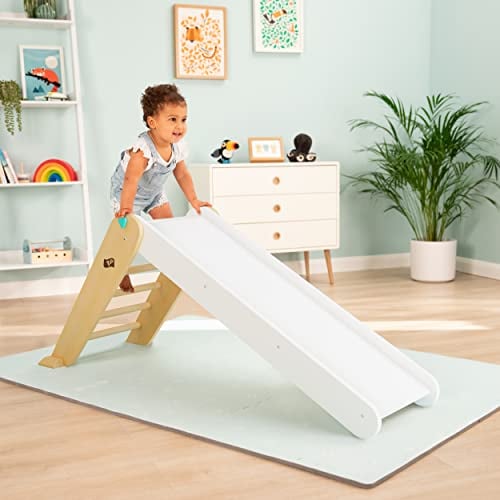 TP Toys, Active-Tots Pikler Style Wooden Folding Slide for Indoor Play, Made from FSC Certified Wood,ideal for Active Playtime and Motor Skill Development, Montessori Play for Toddlers 18 Months +
