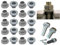 TERF® Lot de 10 rondelles isolantes M6 x 7,9 x 6 x 12,5 mm en nylon gris M6/6 mm ID x 7,9 mm OD x 6 mm de longueur x 12,5 mm de diamètre extérieur de la rondelle