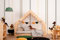 smartwood Hausbett Bodenbett Moon G Kinderbett 80x160 mit Lattenrost - Montessori Hausbett für Jungen und Mädchen - Holzbett und Lattenrost für Kinder - 160x80