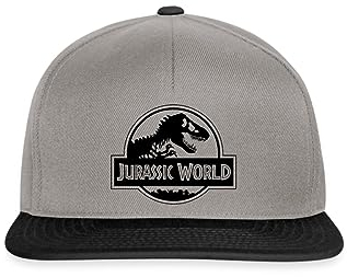 Spreadshirt Jurassic World Klassisches Logo In Schwarz Snapback Cap, One Size, Graphit/Schwarz