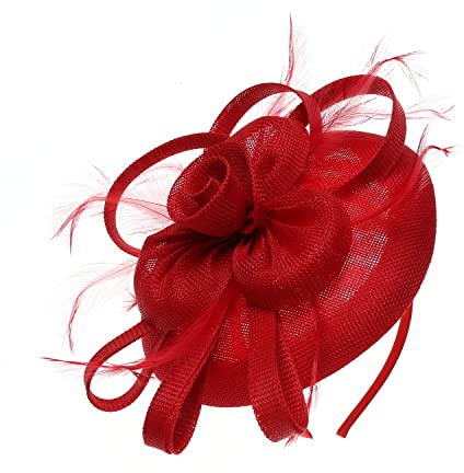 LJRPUPY Chic Derby Fascinators Hut Tee Party Stirnband Hut Kirche Party Kopfschmuck Hut Kentucky Pillbox Hut für Frauen