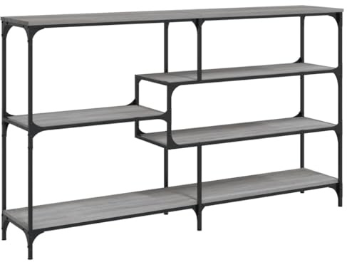 vidaXL Konsolentisch Grau Sonoma 160x32x95 cm Holzwerkstoff