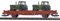 Busch 31510 Flachwagen mit Rungen Ks [3300] (mit 2 Traktoren), DR, Ep. IV