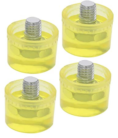OSALADI Rubber Hammer Head Replacement Set of 4 Large Mallet Tip for Strong Impact Resistance Polished and Comfortable Grip