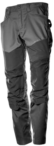 MASCOT Hose mit Knietaschen Anthrazitgrau/Schwarz Customized - 22479-230-8909 - Größe 90C52