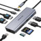 Estación de Acoplamiento USB C Dual Monitor 9 en 1 - Docking Station Con Dual HDMI, Ethernet RJ45, PD 100W, USB 3.0/2.0, SD/Micro SD - Hub Para MacBook DELL HP Lenovo