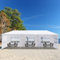 Outopee 3 x 9m Party Tent Gazebo with Sidewall & Windows, Outdoor Gazebo Marquee Garden Wedding Party Tent Waterproof Patio Canopy for Sun Rain Shelter, White(5 Side)