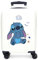 Disney Stitch Excited Luggage – Kindergepäck, Unisex-Kinder, Excited Side-Zahlenschloss, 4 Räder, Handgepäck ist aus ABS, einem starren und leichten Material.