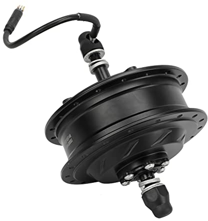 Dilwe Kit de moteur d'inertie 500 W avec panneau LCD pour la conversion de vélos électriques avec contrôleur sans balais (pour rayons de jante de 26 pouces)