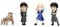 Jada Toys 4er-Set Wednesday Figuren (2X Wednesday Addams, Enid und das Eiskalte Händchen) - 4 Sammelfiguren aus Metall, Spielzeug für Fans & Sammler ab 8 Jahre, je 6,5cm