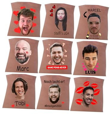 personalisierte JGA Tattoo, lustige junggesellenabschied tattoos, Junggesellinnenabschied, Hochzeit, Geburtstag, Geschenk, Deko, Party, Firmenlogo, Event, Klebetattoo (10x Tattoos, Design 13)