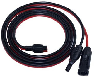 iHaospace Solarstecker auf Anderson Stecker 45A 10AWG 2M, Anderson mit Kabel Solarkabel 6mm2 200cm Solarpanel Verlängerungskabel